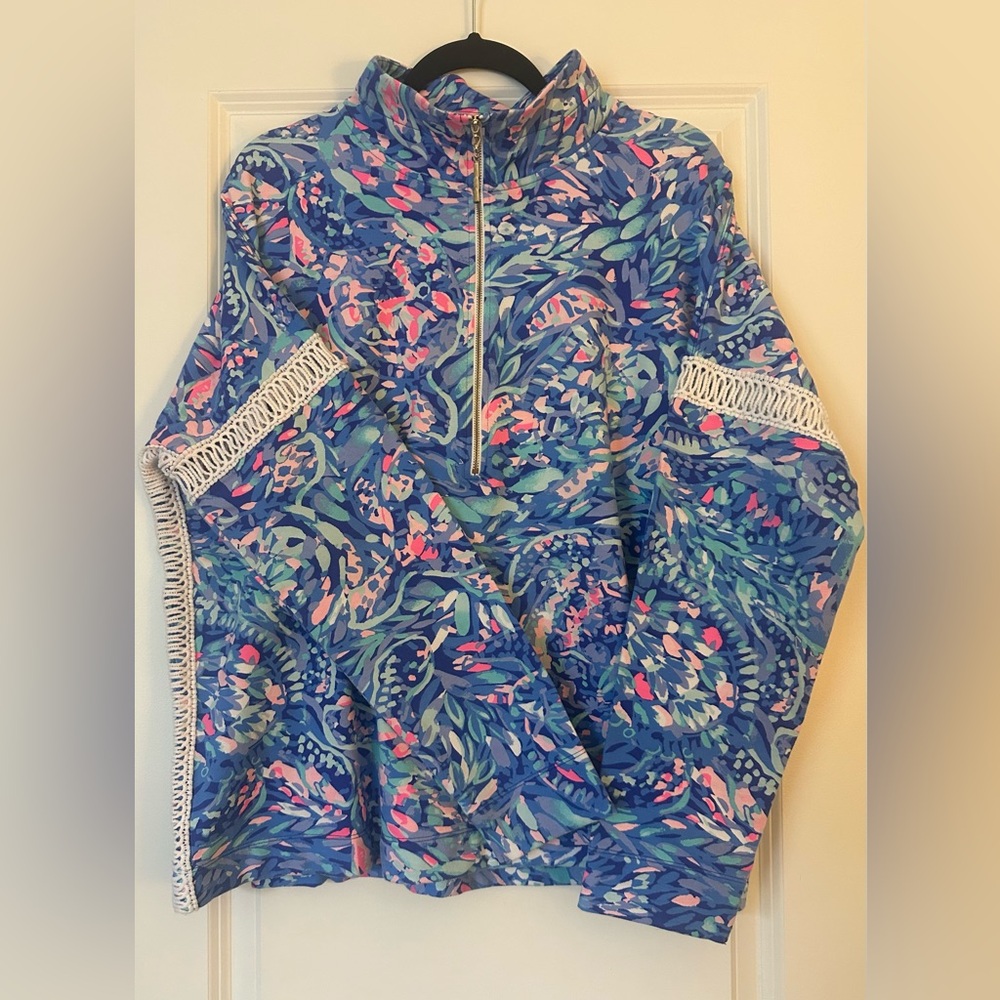 Lilly Pulitzer Popover Quarter Zip.